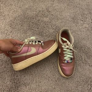 Purple Metallic Nike Air Force 1’s